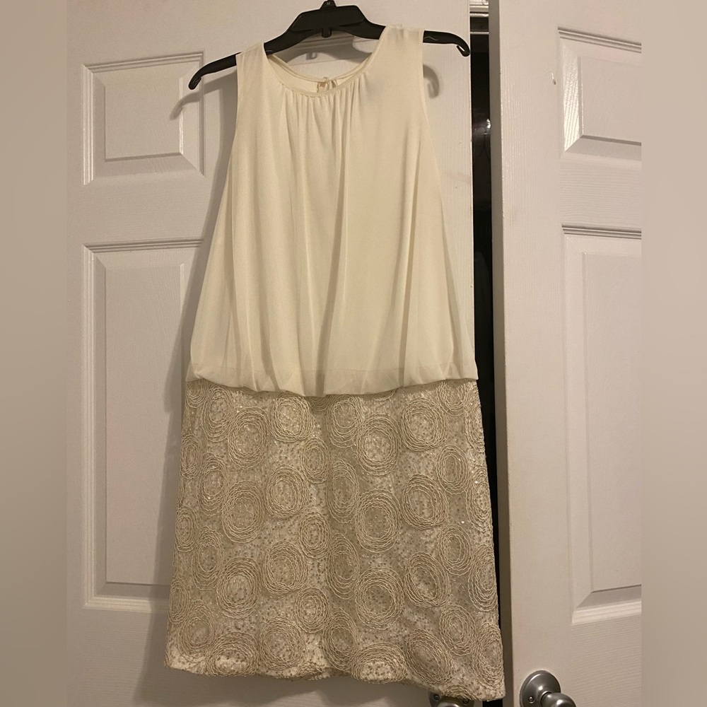 Cream Evening Dress